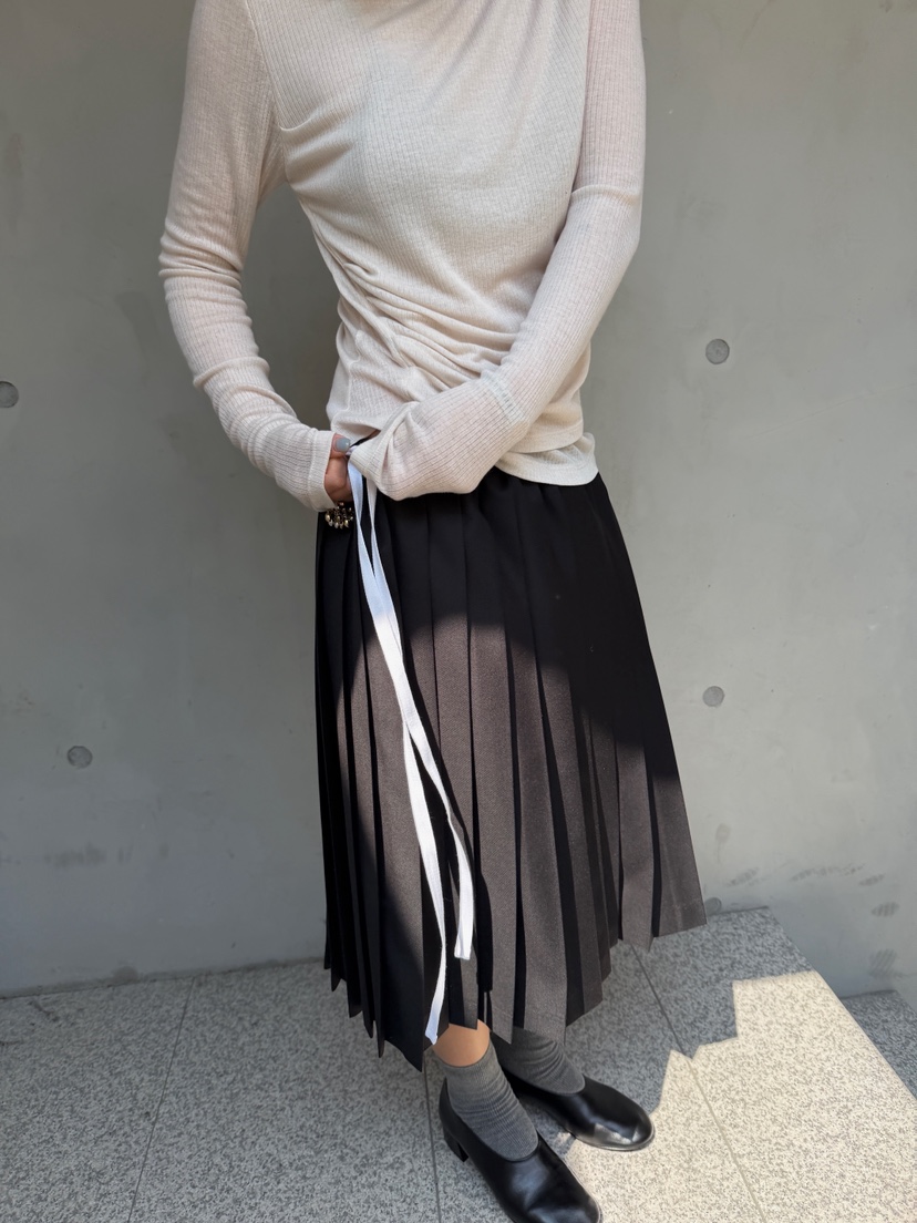 OLI EDIT東大門代購女士新品時尚熱賣半身裙中短裙百褶褶裙OLI EDIT半身裙/中短裙