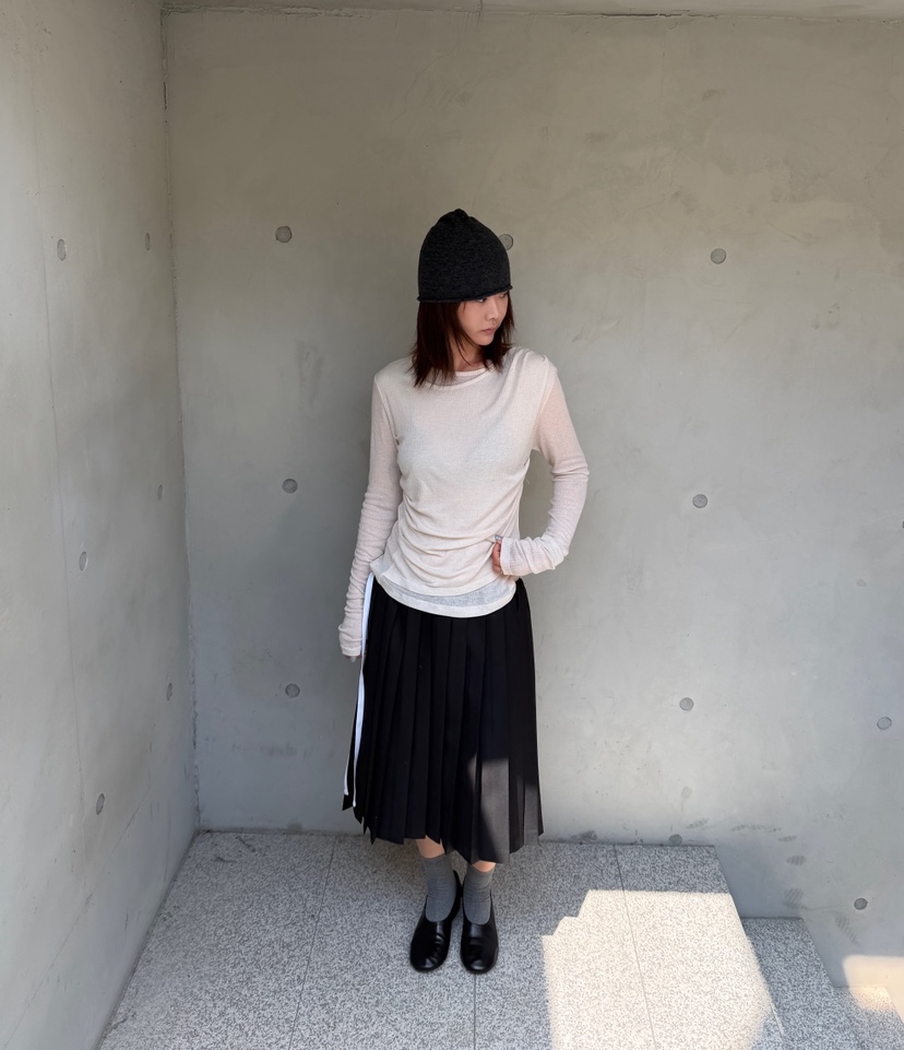 OLI EDIT東大門代購女士新品時尚熱賣半身裙中短裙百褶褶裙OLI EDIT半身裙/中短裙