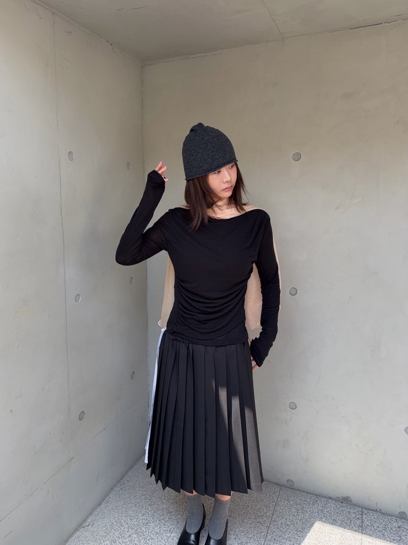OLI EDIT東大門代購女士新品時尚熱賣半身裙中短裙百褶褶裙OLI EDIT半身裙/中短裙