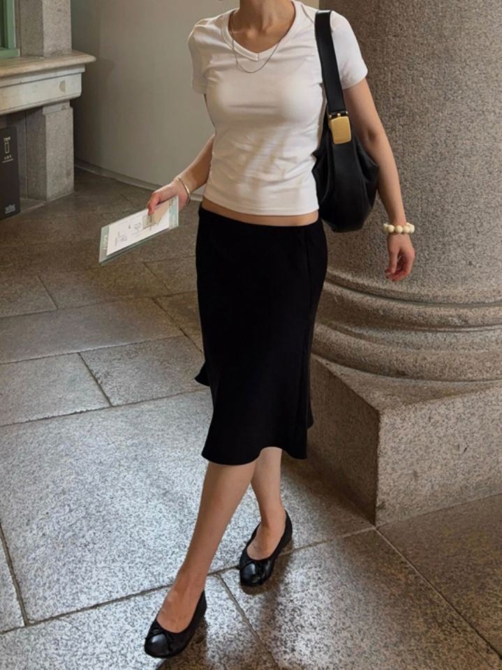MOMENT東大門代購女士新品休閑熱賣推薦時尚半身裙中短裙MOMENT/RECOVER半身裙/中短裙圖色1