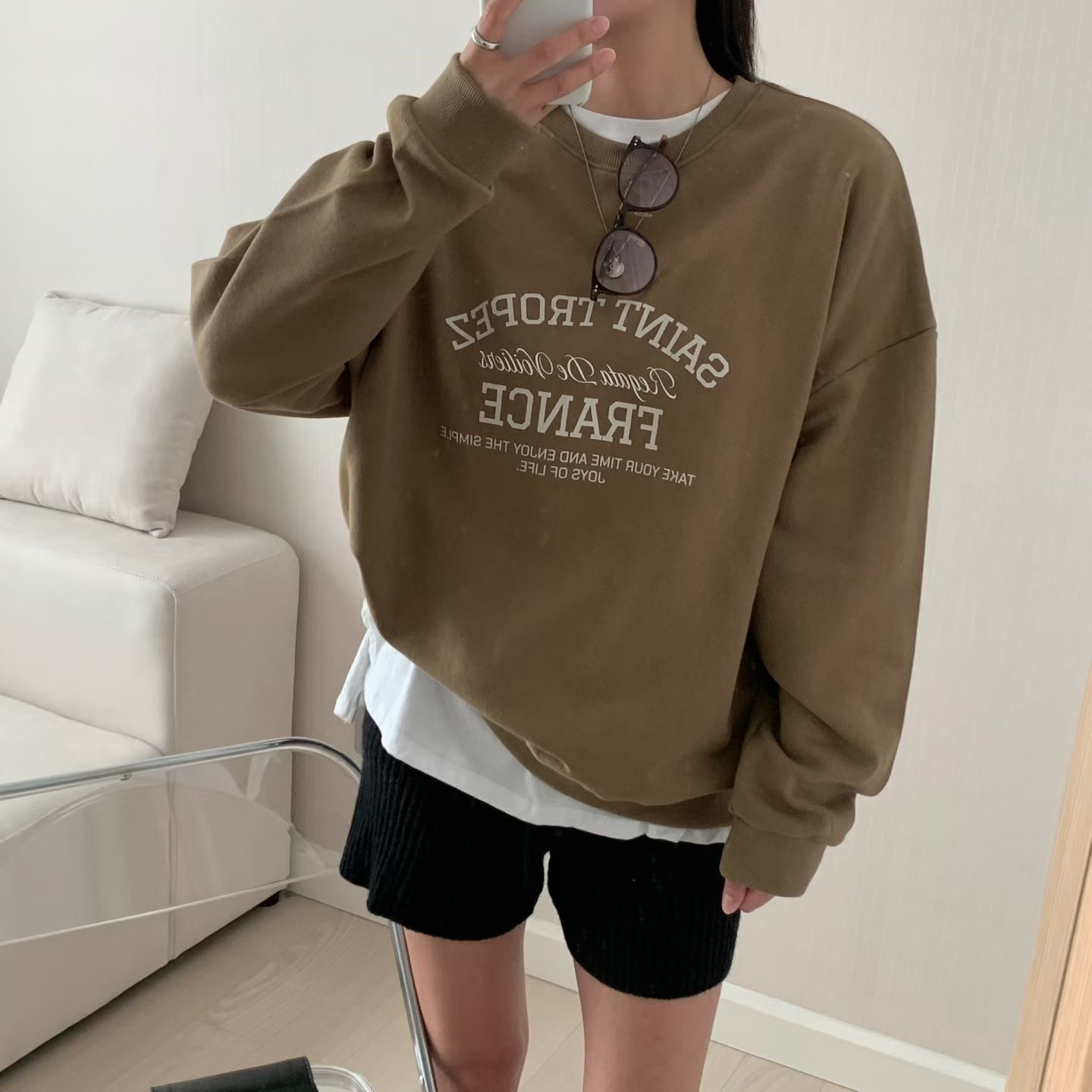 HELLO JINI東大門直郵女士新品人氣休閑衛衣不含內搭運動HELLO JINI衛衣