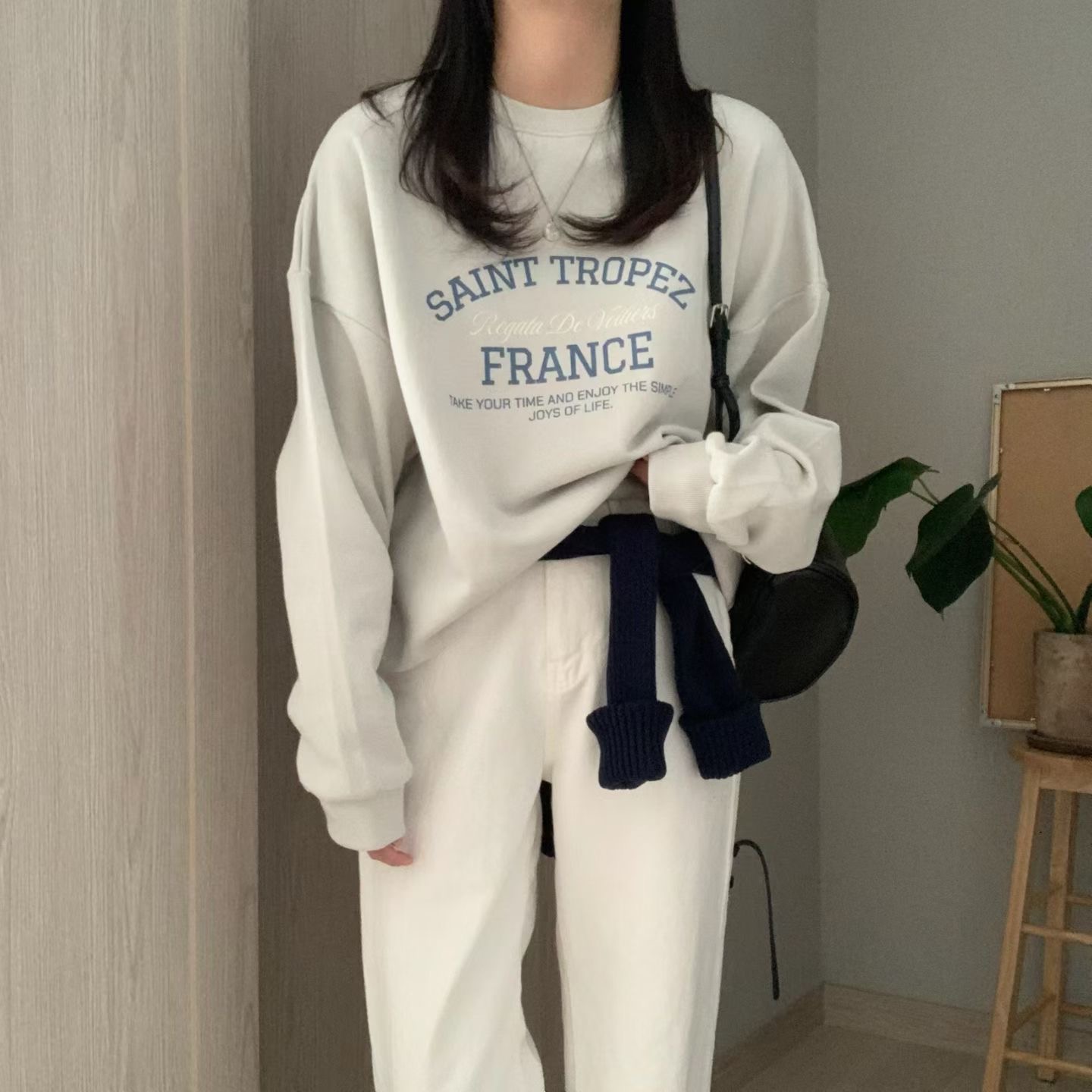 HELLO JINI東大門直郵女士新品人氣休閑衛衣不含內搭運動HELLO JINI衛衣