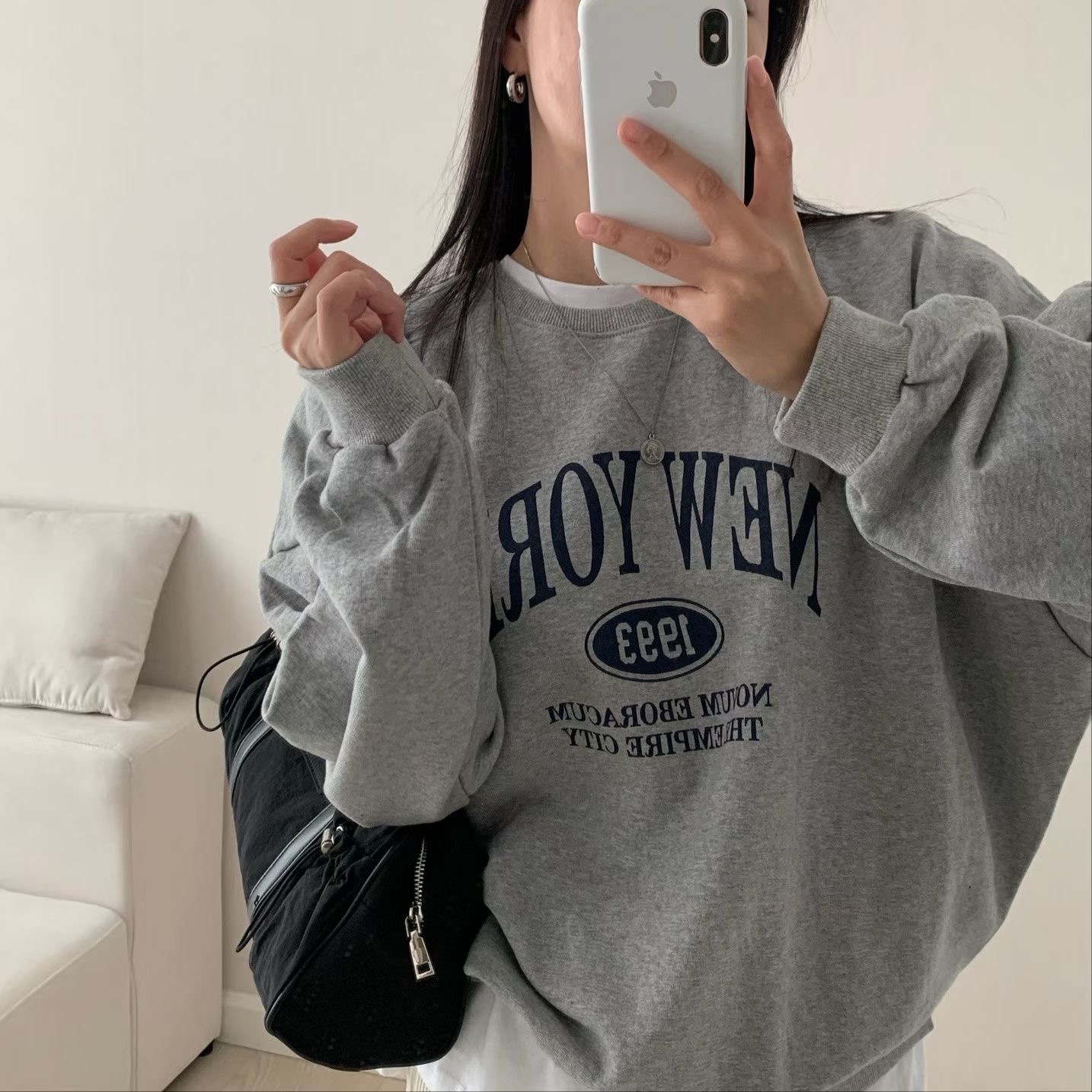 HELLO JINI韓國代購女裝新款推薦真品人氣衛衣不含內搭運動HELLO JINI衛衣