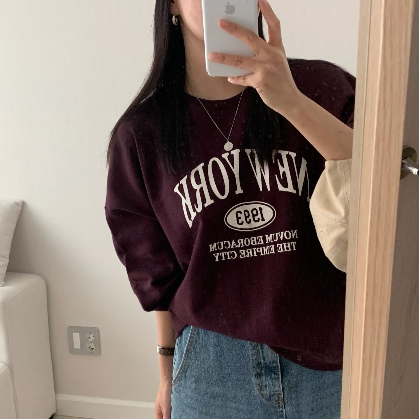 HELLO JINI韓國代購女裝新款推薦真品人氣衛衣不含內搭運動HELLO JINI衛衣圖色2