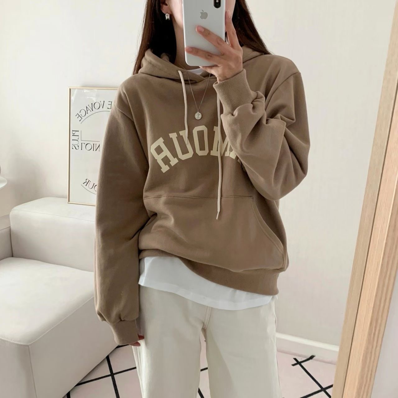 HELLO JINI東大門代購女裝新品人氣真品熱賣衛衣不含內搭HELLO JINI衛衣圖色3