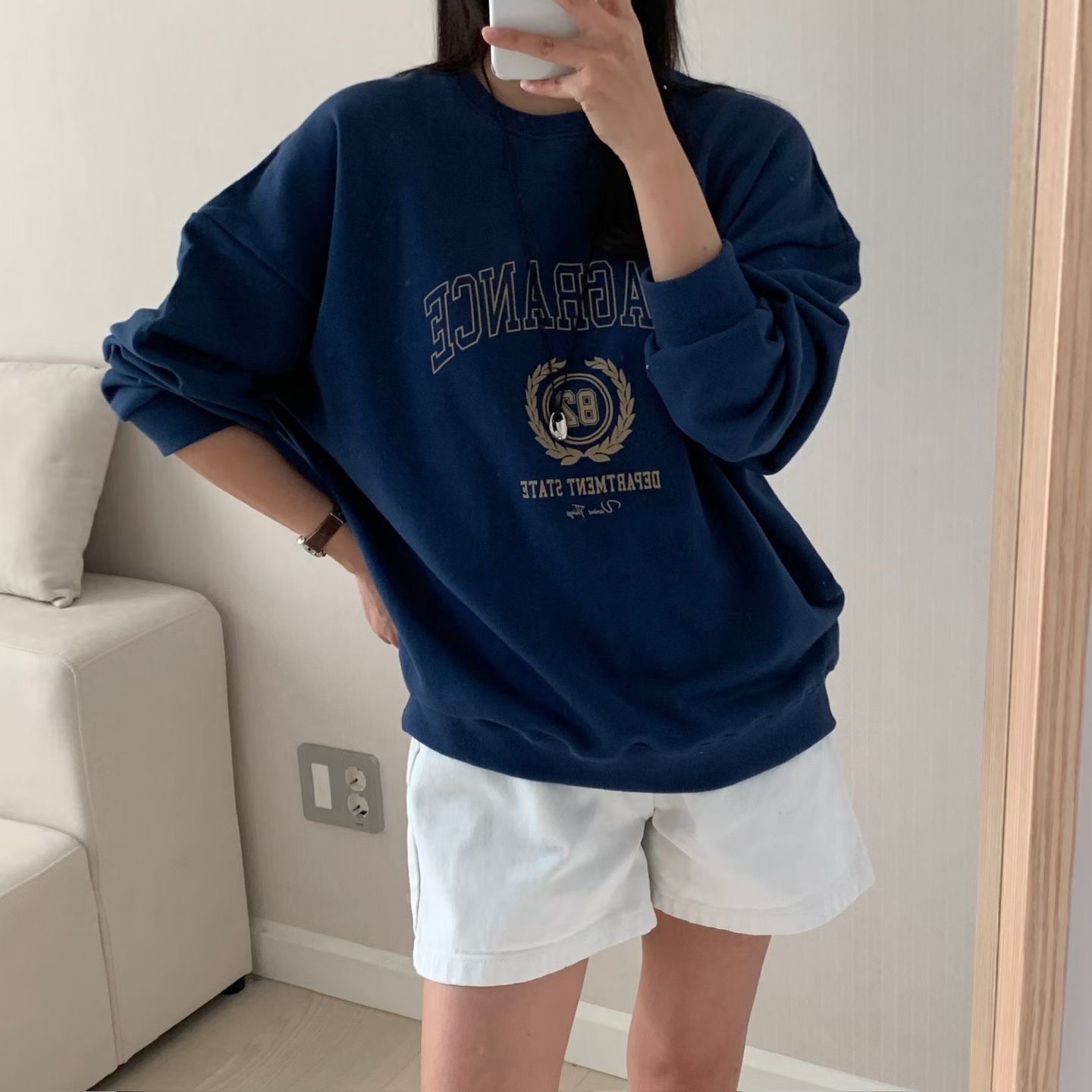 HELLO JINI韓國代購女裝新品時尚人氣休閑推薦熱賣真品衛衣HELLO JINI衛衣