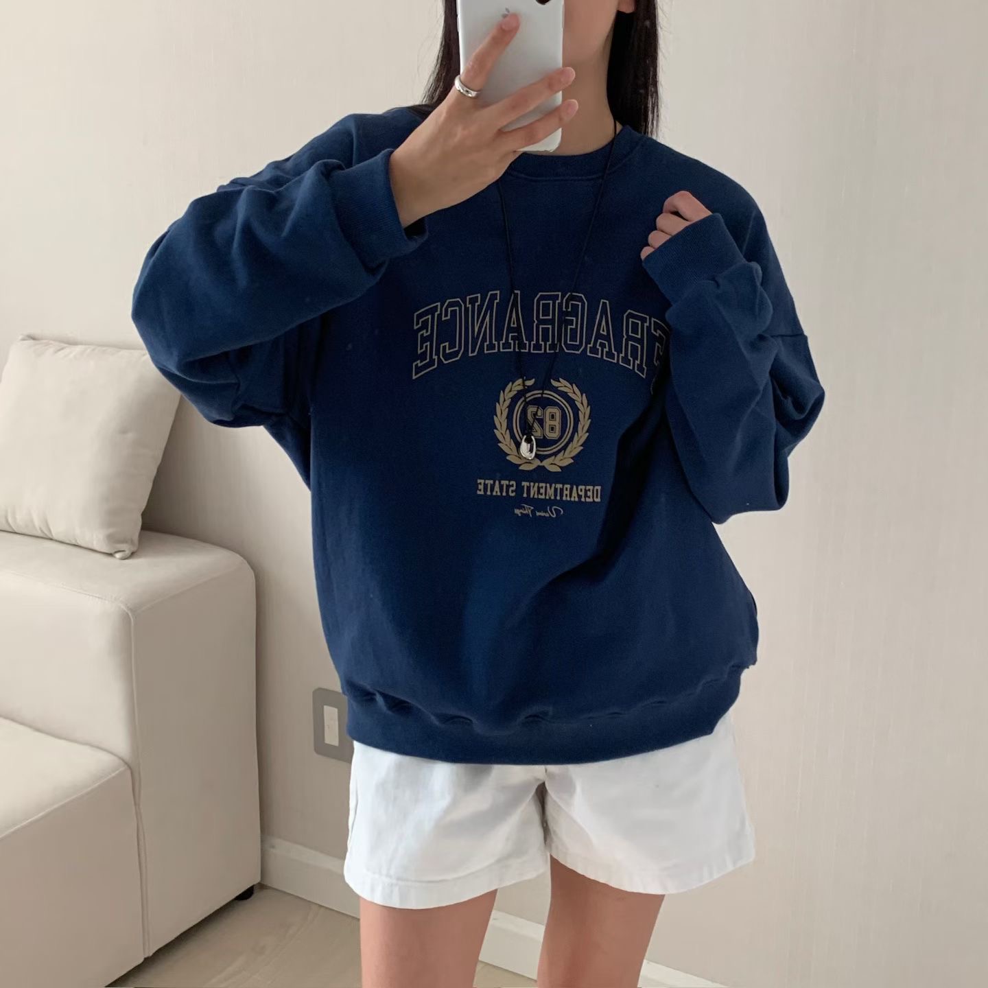 HELLO JINI韓國代購女裝新品時尚人氣休閑推薦熱賣真品衛衣HELLO JINI衛衣圖色2