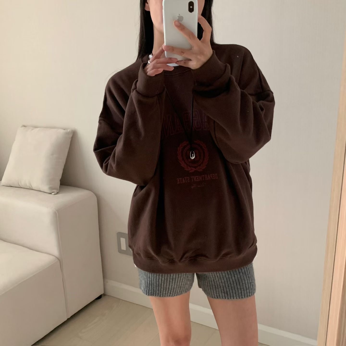 HELLO JINI韓國代購女裝新品時尚人氣休閑推薦熱賣真品衛衣HELLO JINI衛衣圖色3