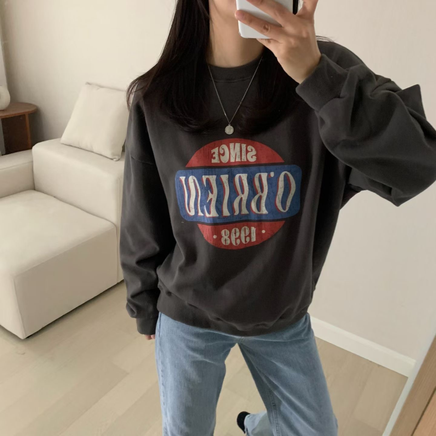 HELLO JINI東大門實拍女裝新款熱賣休閑真品人氣時尚衛衣HELLO JINI衛衣圖色1