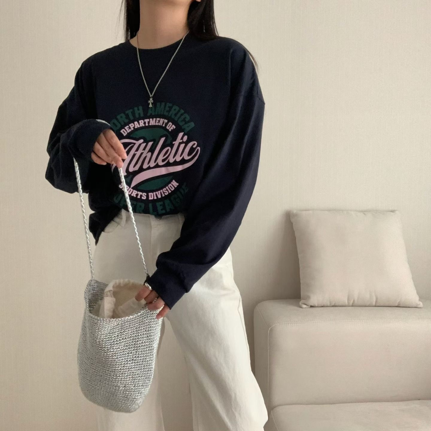 HELLO JINI東大門直郵女裝新品休閑熱賣推薦人氣長袖T恤HELLO JINI長袖T恤