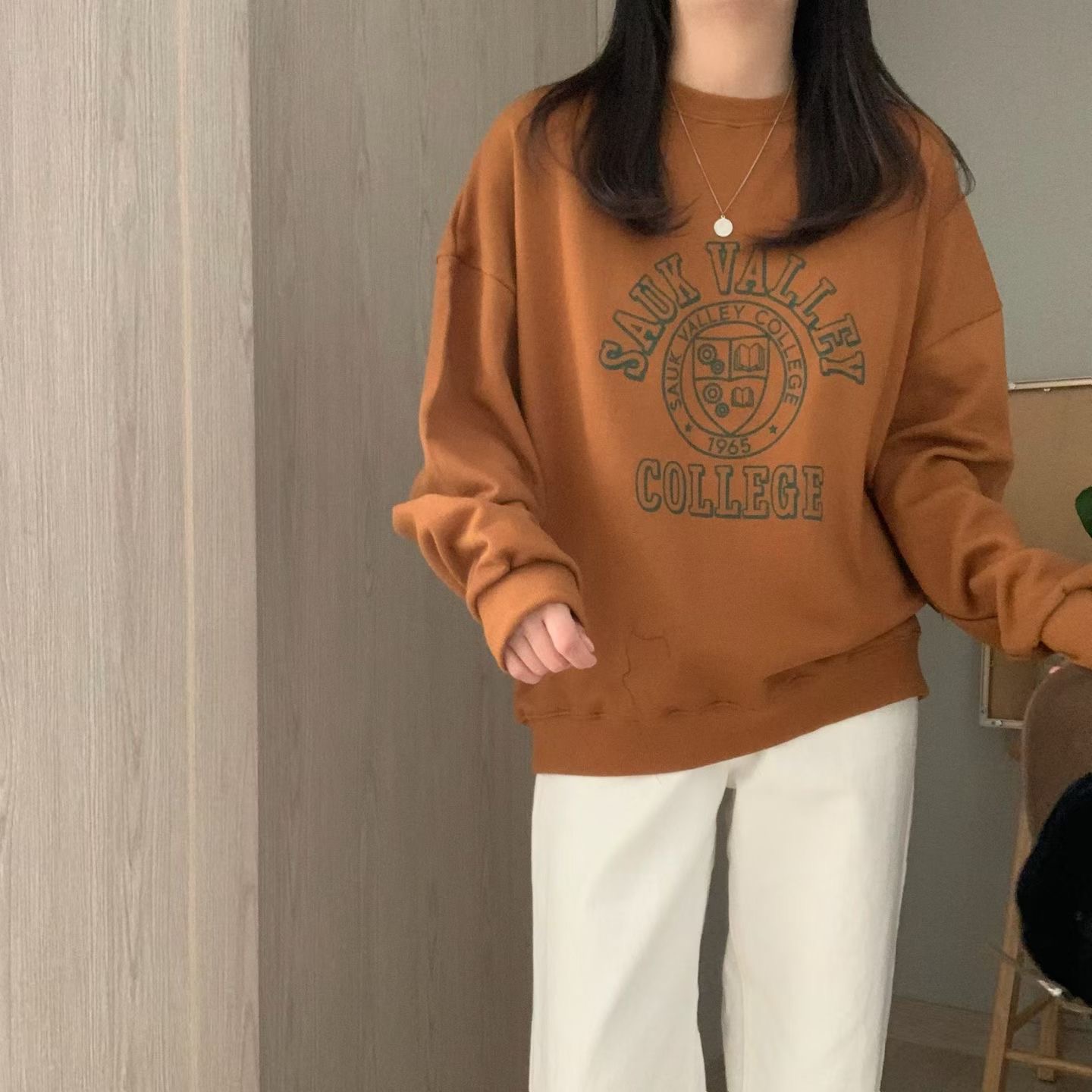 HELLO JINI韓國代購女士新款熱賣休閑時尚衛衣不含內搭運動HELLO JINI衛衣圖色3
