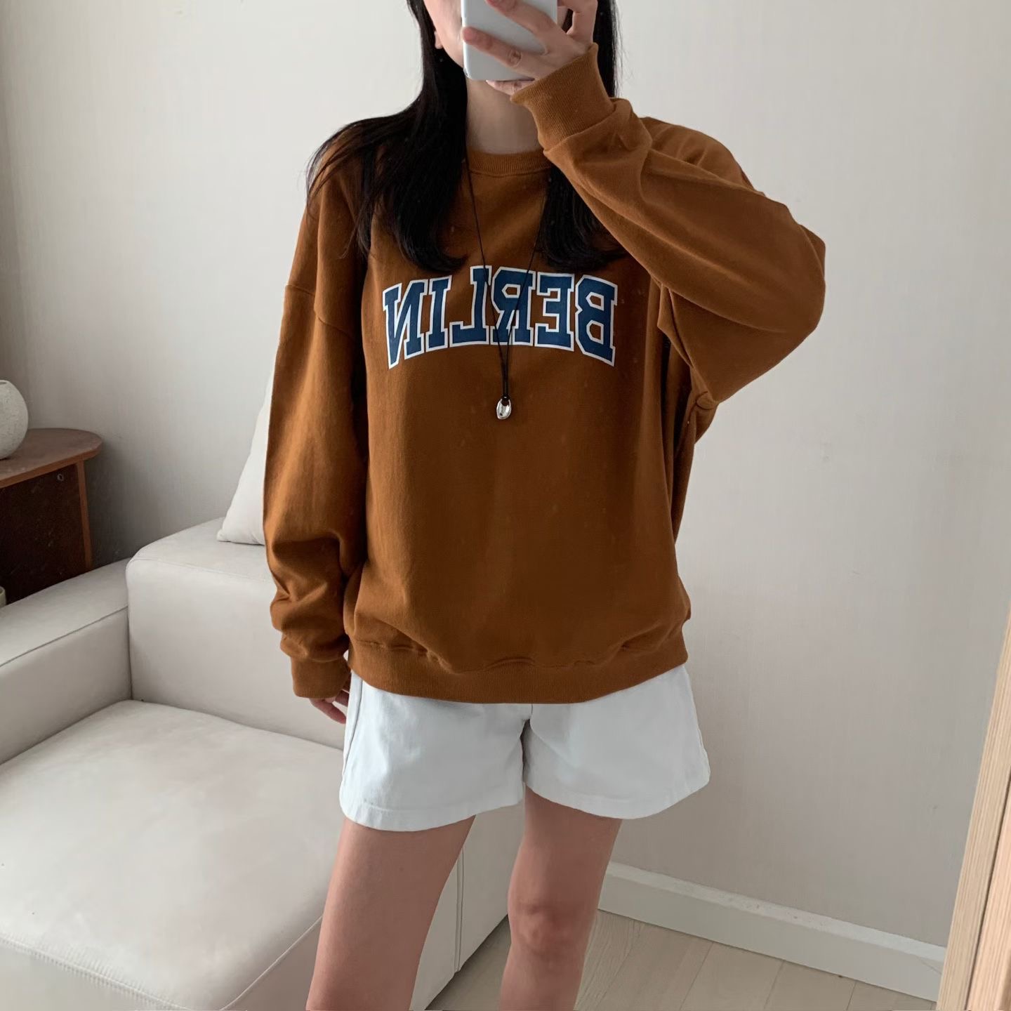 HELLO JINI韓國代購女裝新款推薦人氣休閑衛衣不含內搭運動HELLO JINI衛衣
