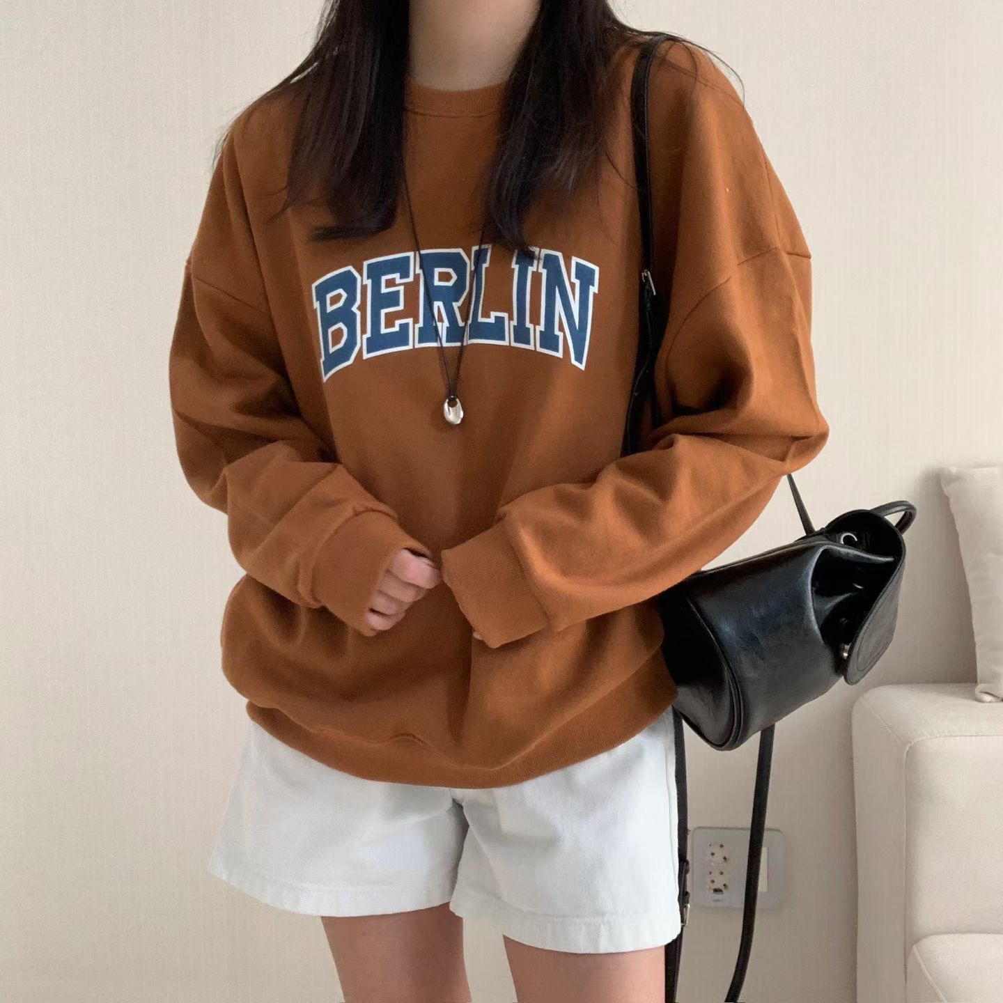 HELLO JINI韓國代購女裝新款推薦人氣休閑衛衣不含內搭運動HELLO JINI衛衣圖色2