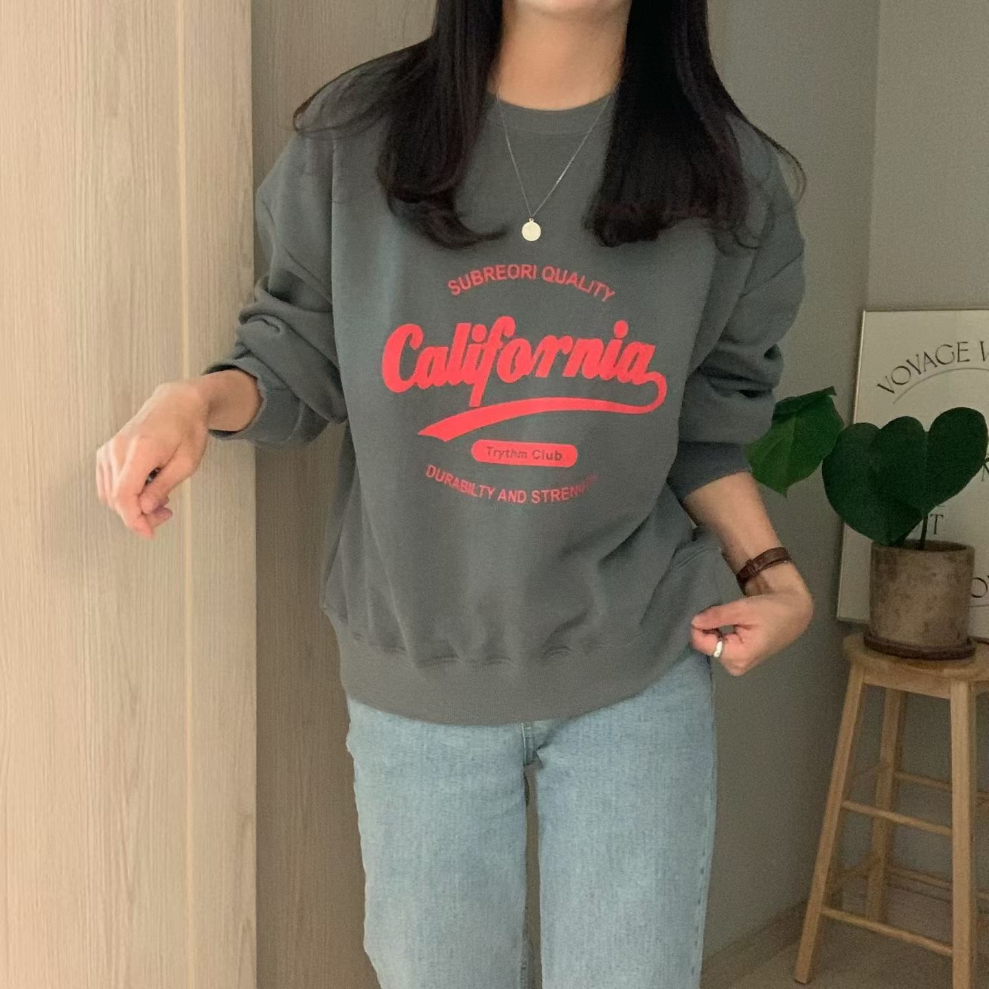 HELLO JINI東大門代購女裝新品時尚真品熱賣人氣推薦衛衣HELLO JINI衛衣圖色1