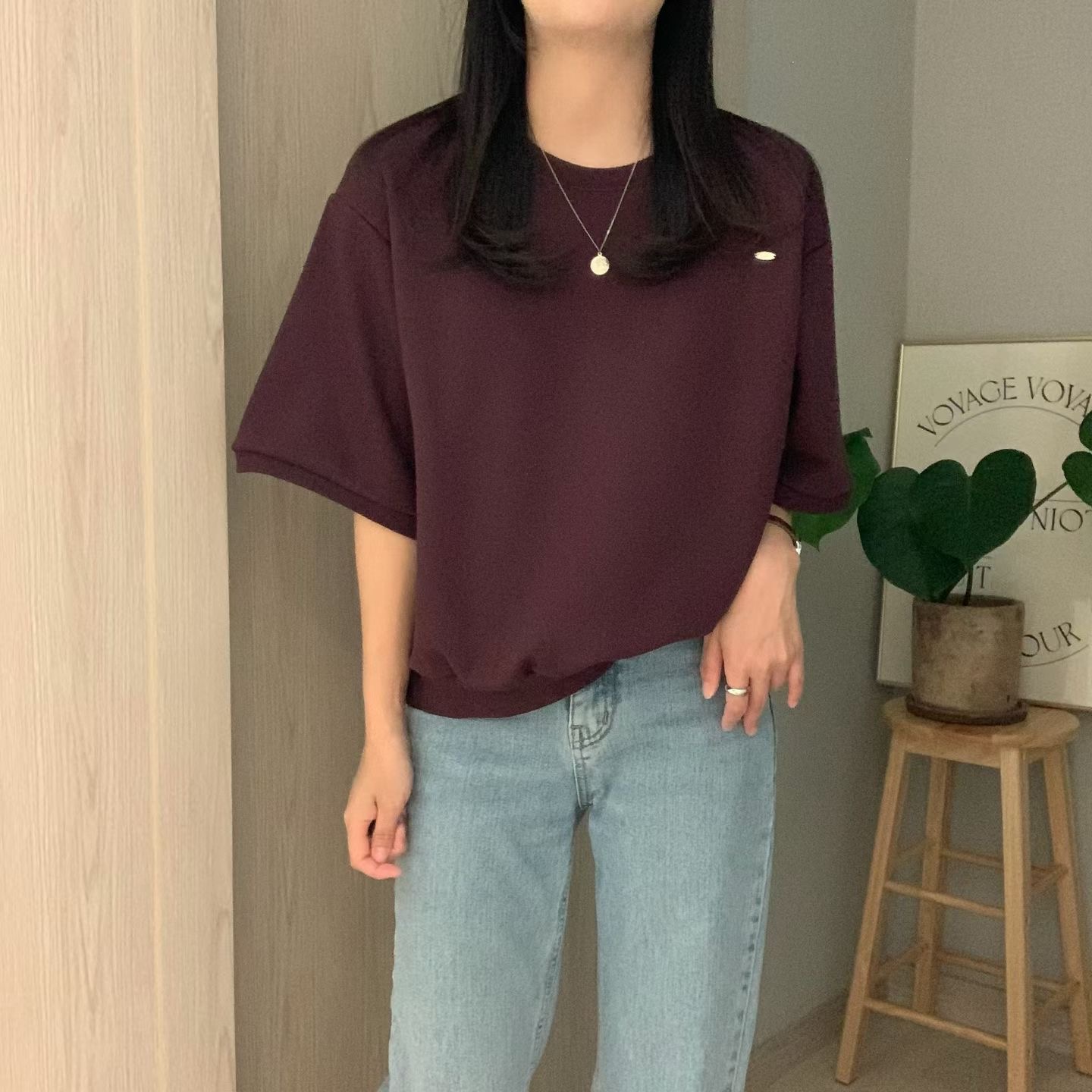 HELLO JINI東大門代購女裝新款推薦時尚真品熱賣休閑T恤HELLO JINIT恤圖色1
