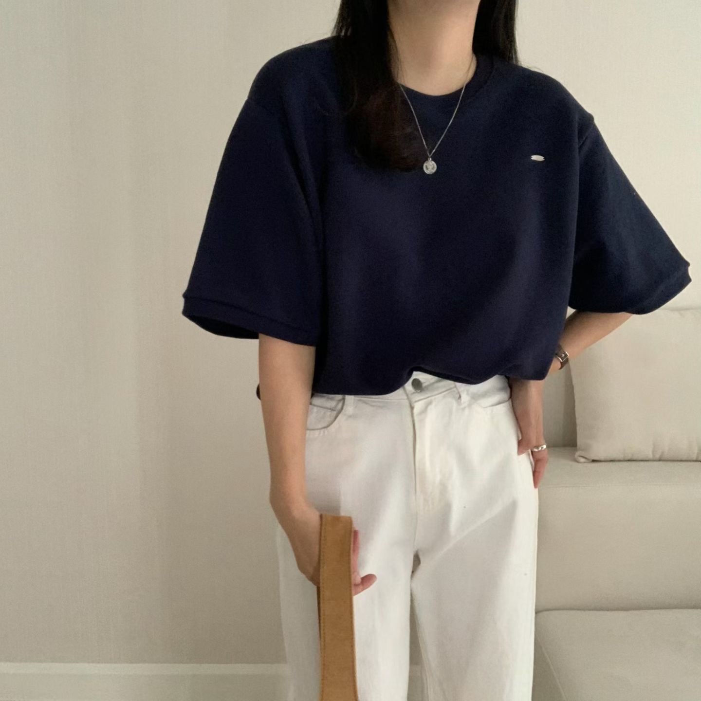 HELLO JINI東大門代購女裝新款推薦時尚真品熱賣休閑T恤HELLO JINIT恤圖色4
