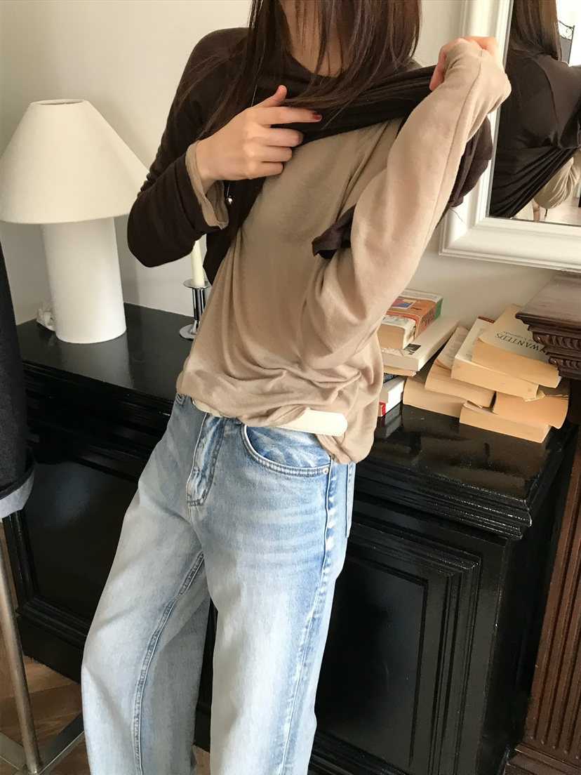 ESCHER東大門實拍女裝新品人氣熱賣職業時尚真品休閑長袖T恤ESCHER長袖T恤