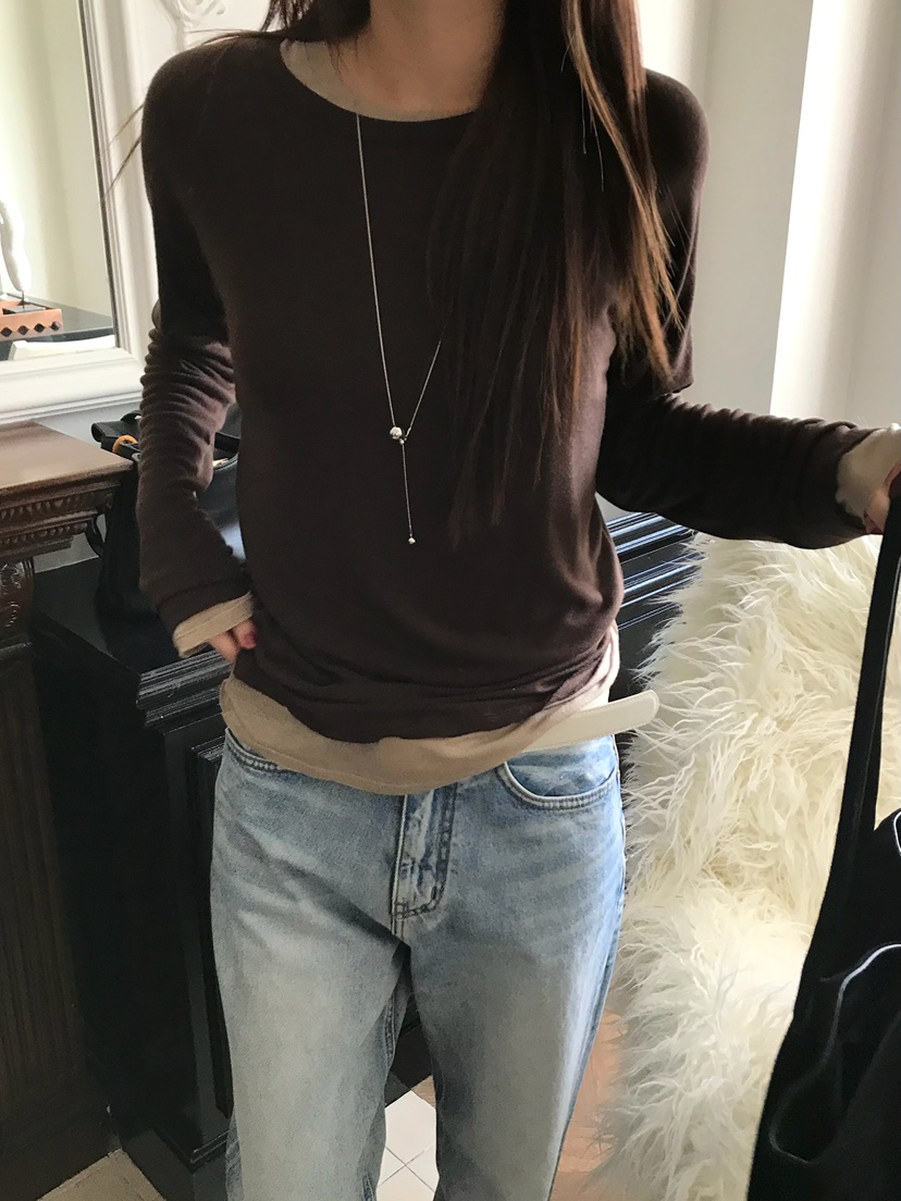 ESCHER東大門實拍女裝新品人氣熱賣職業時尚真品休閑長袖T恤ESCHER長袖T恤圖色4