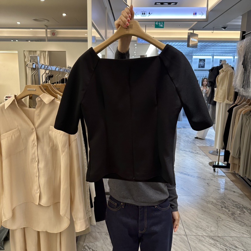 MER韓國代購女裝新款推薦時尚休閑職業真品人氣襯衫蕾絲衫MER/ANGELO BIANCO襯衫/蕾絲衫