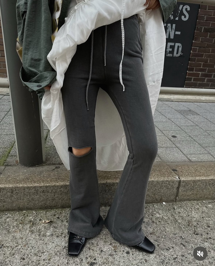 HEIL東大門直郵女士新款推薦真品熱賣人氣時尚休閑褲喇叭褲HEIL休閑褲圖色1