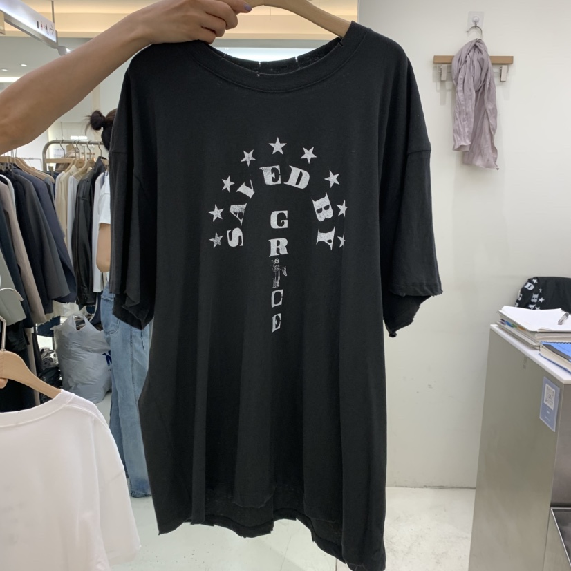 FLAUNT韓國代購女裝新款推薦熱賣真品時尚人氣休閑T恤FLAUNTT恤圖色2