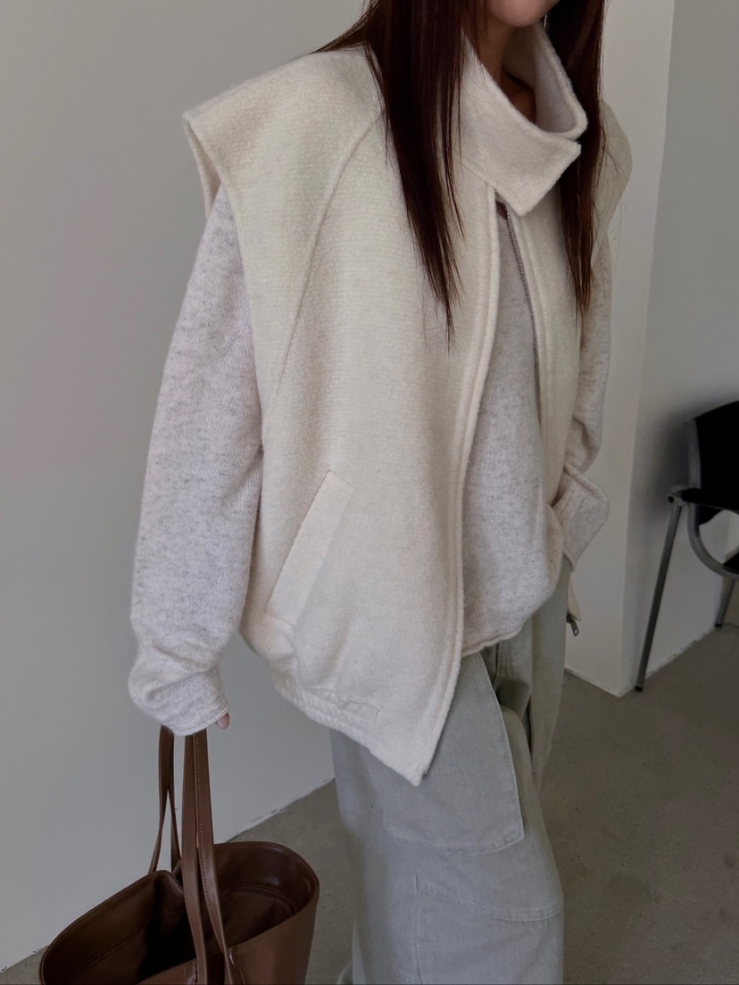 J SHOP東大門代購女士新品休閑推薦真品熱賣人氣馬甲羊駝J_SHOP馬甲