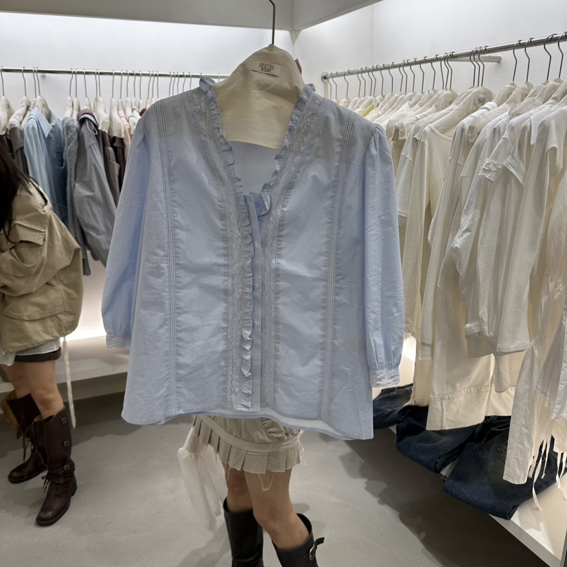 BERTHA東大門直郵女裝新品真品熱賣人氣休閑時尚襯衫蕾絲衫BERTHA襯衫/蕾絲衫圖色2