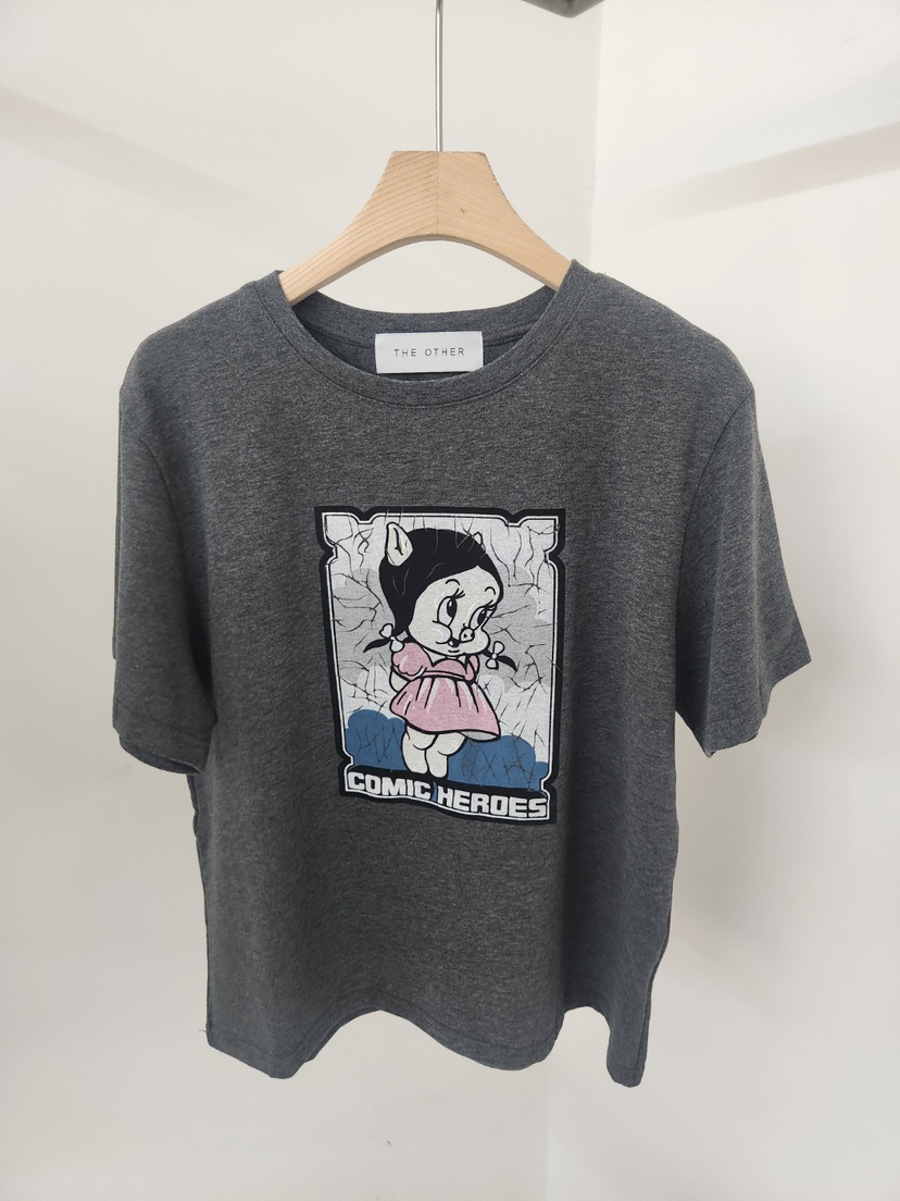 THE OTHER東大門代購女裝新品時尚熱賣真品休閑人氣推薦T恤THE OTHERT恤圖色2