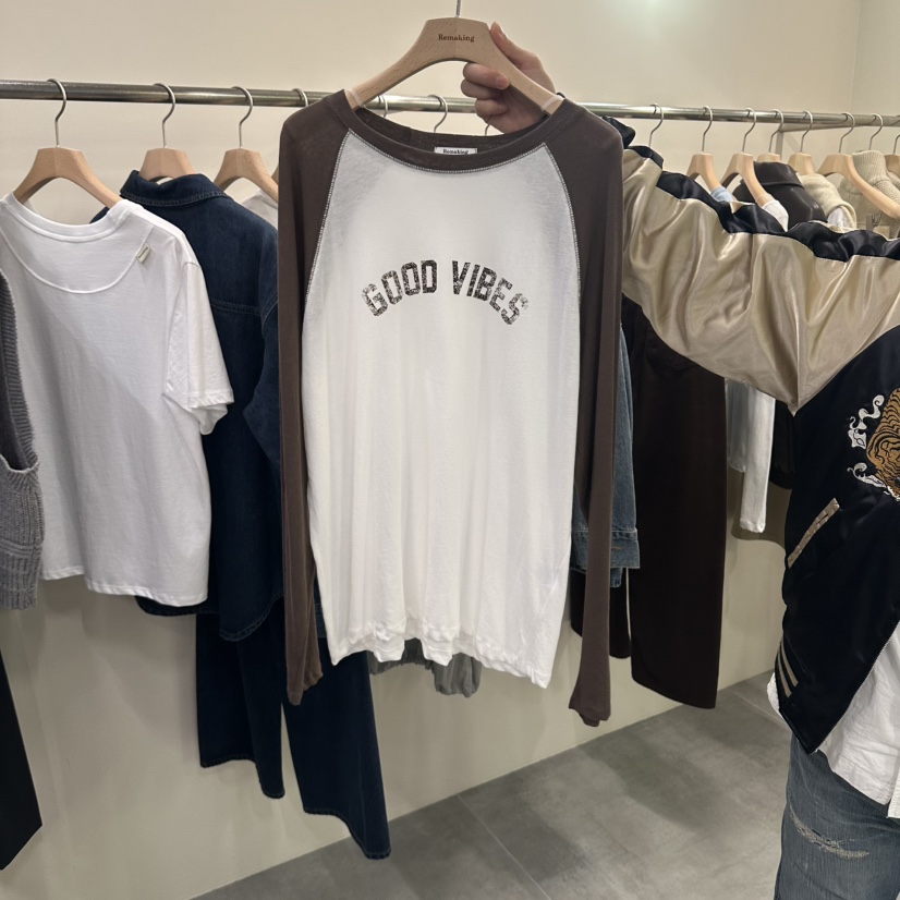 URBANSTORY/REMAKING韓國直郵女裝新款推薦休閑熱賣長袖T恤Remaking/URBANSTORY長袖T恤圖色1