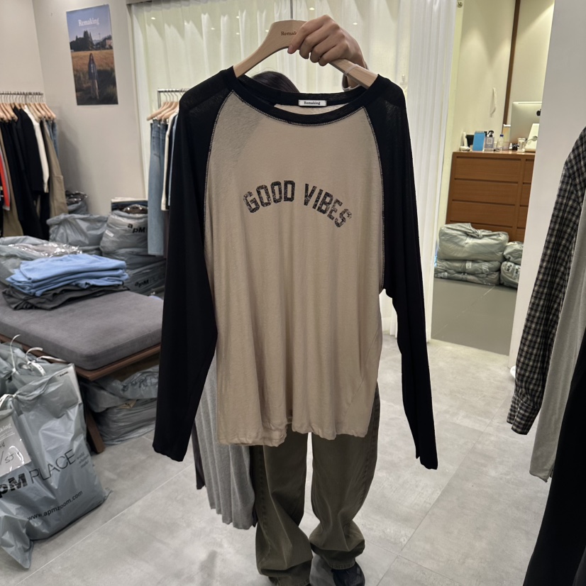 URBANSTORY/REMAKING韓國直郵女裝新款推薦休閑熱賣長袖T恤Remaking/URBANSTORY長袖T恤圖色2