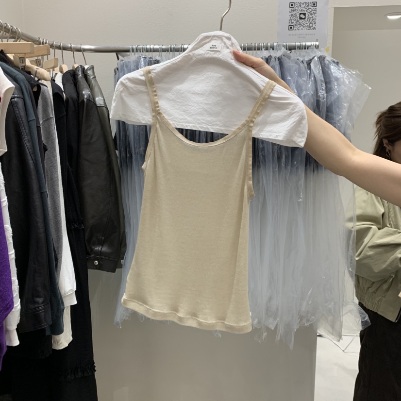 FRE東大門實拍女裝新款人氣推薦真品休閑熱賣時尚吊帶背心FRE SEOUL吊帶/背心圖色3