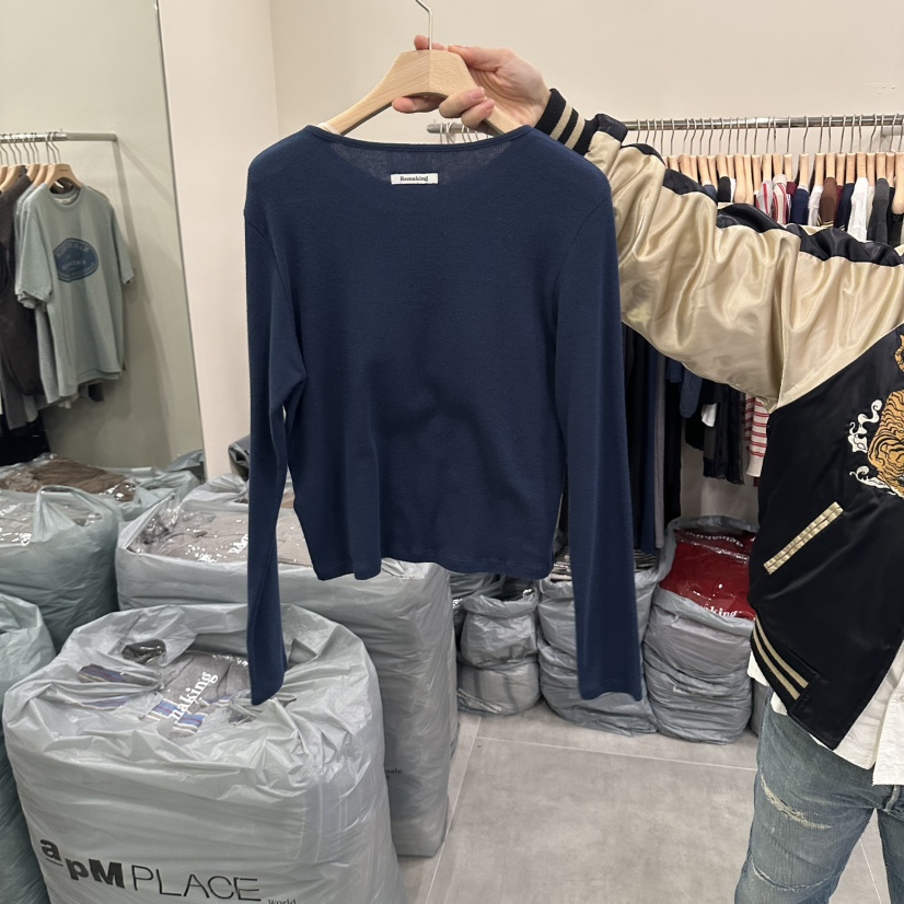 URBANSTORY/REMAKING東大門直郵女裝新品人氣長袖T恤開衫Remaking/URBANSTORY長袖T恤