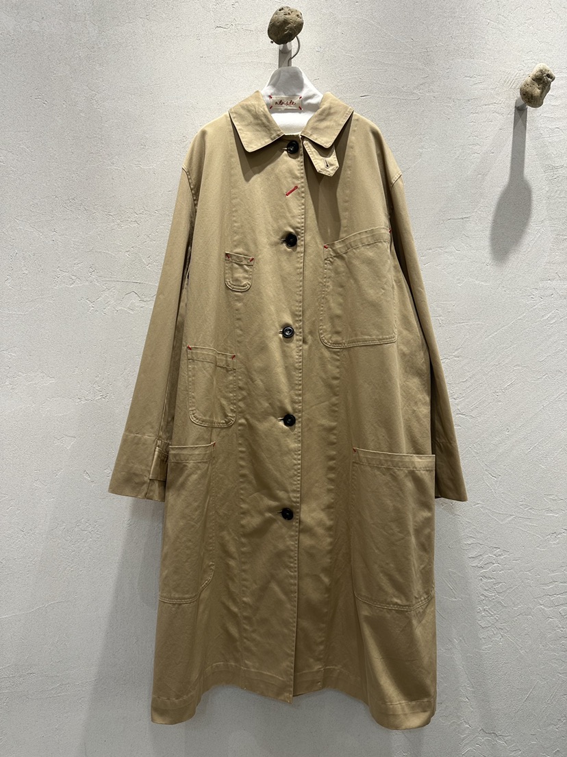AT NOTE東大門實拍女裝新款時尚推薦熱賣人氣長款風衣口袋AT NOTE長款風衣圖色1