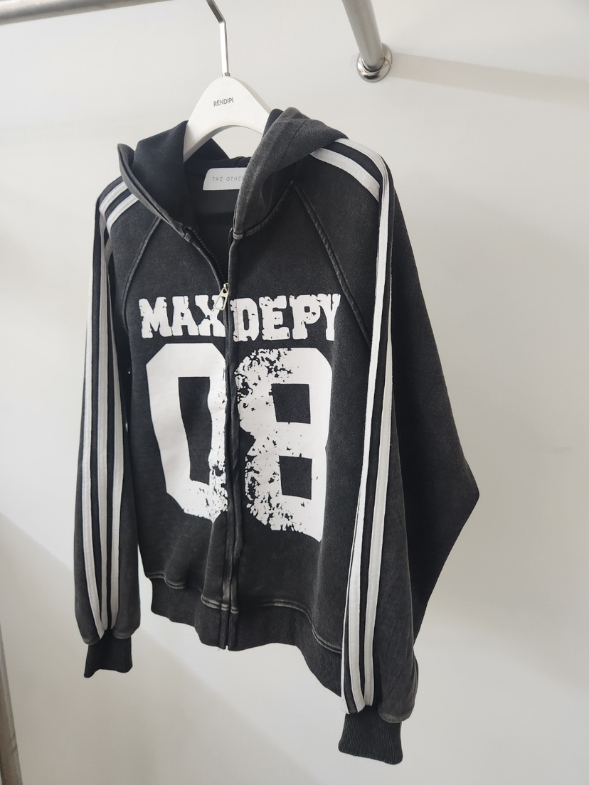 THE OTHER東大門代購女士新品時尚人氣休閑衛衣連帽衫條紋THE OTHER衛衣