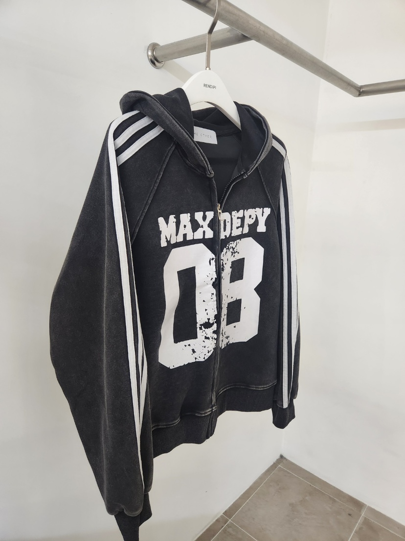 THE OTHER東大門代購女士新品時尚人氣休閑衛衣連帽衫條紋THE OTHER衛衣