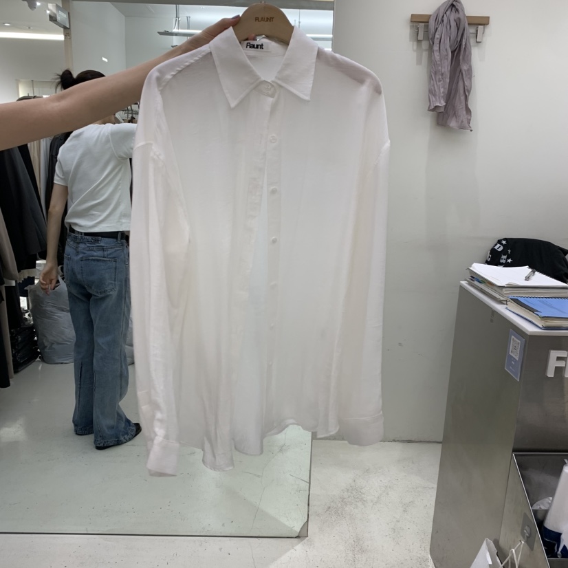 FLAUNT韓國直郵女士新品休閑時尚熱賣真品人氣襯衫蕾絲衫FLAUNT襯衫/蕾絲衫圖色2