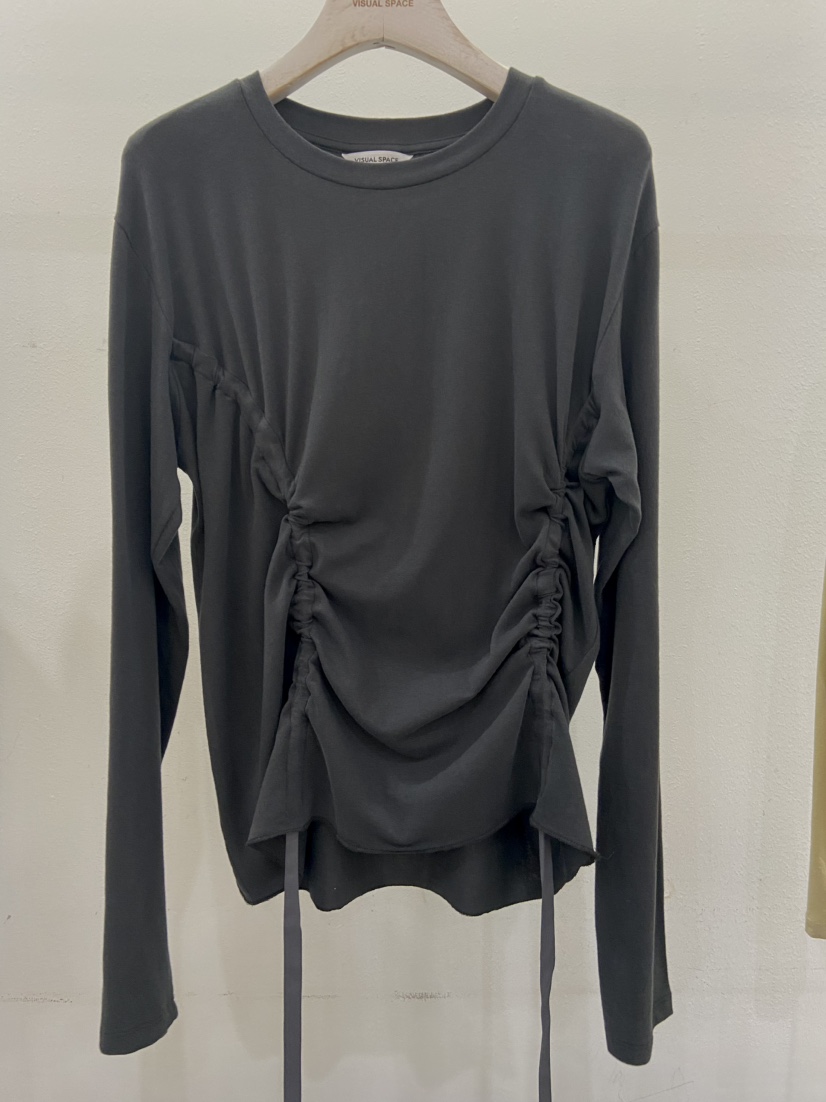 VISUAL SPACE/PAGE92/FLEISCHER東大門直郵女士新品熱賣長袖T恤磨毛VISUAL SPACE/PAGE92/FLEISCHER長袖T恤圖色3