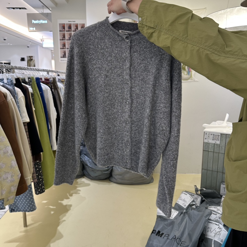 PANTRY HAUS東大門實拍女士新品人氣真品熱賣開衫羊毛開襟PANTRY HAUS開衫圖色2