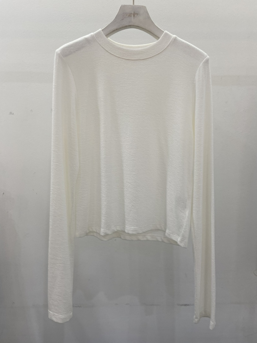 VISUAL SPACE/PAGE92/FLEISCHER東大門直郵女士新品休閑長袖T恤羅紋VISUAL SPACE/PAGE92/FLEISCHER長袖T恤圖色3