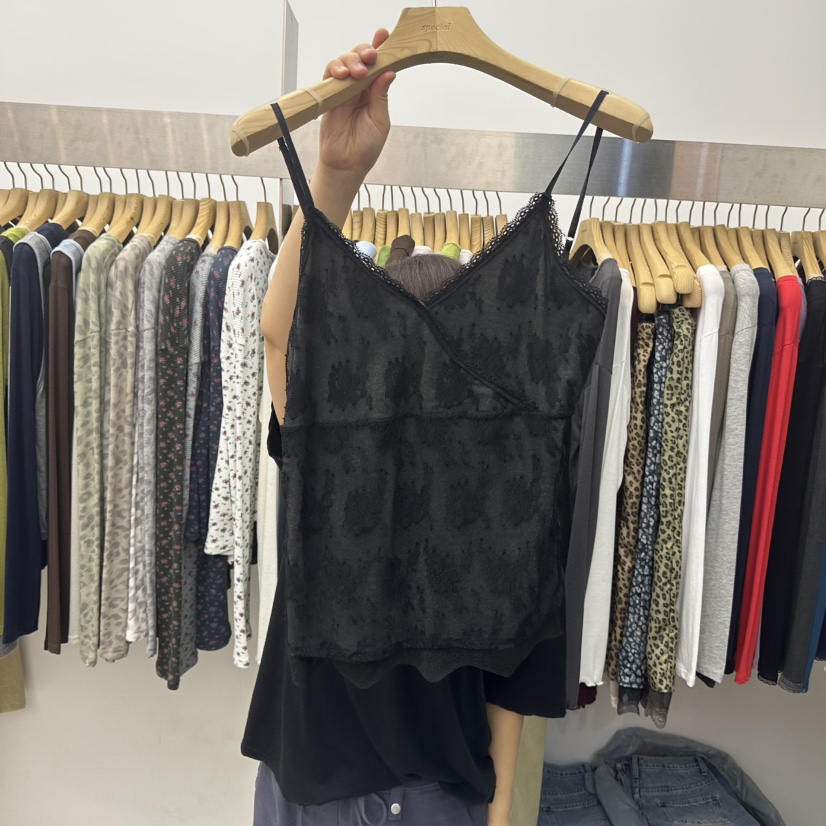 SPECIAL東大門實拍女士新品真品熱賣推薦時尚休閑吊帶背心SPECIAL吊帶/背心圖色4墨色