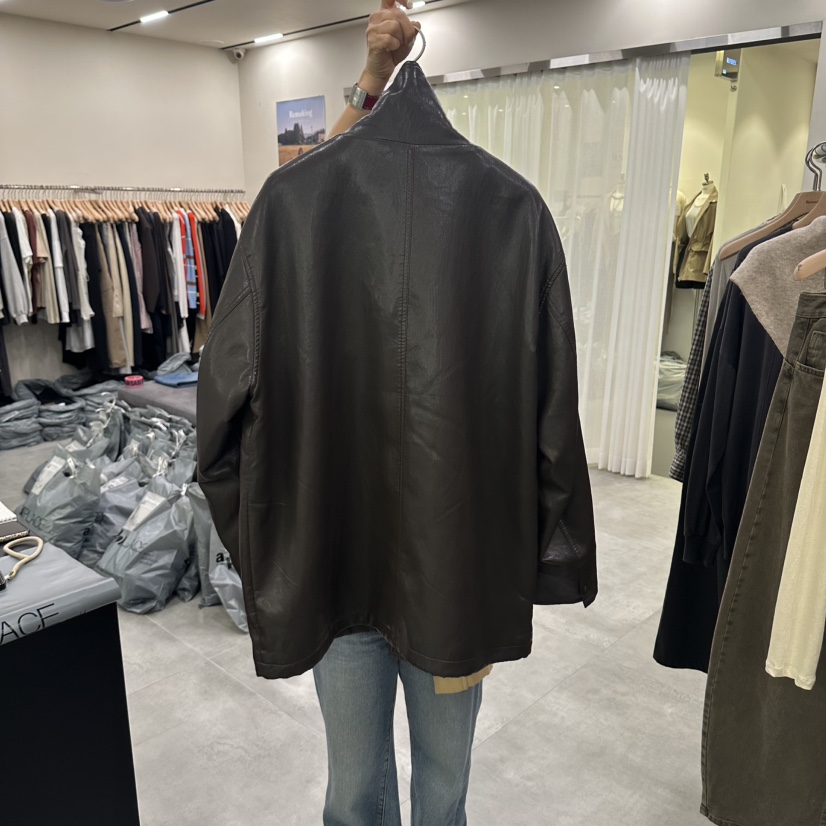 URBANSTORY/REMAKING東大門實拍女士新款熱賣時尚休閑皮衣Remaking/URBANSTORY皮衣