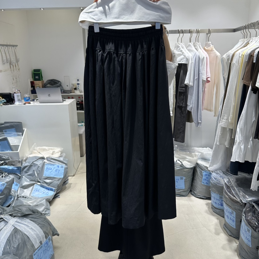 RICH SISTER東大門實拍女裝新品時尚真品推薦長裙束帶褶皺RICH SISTER長裙