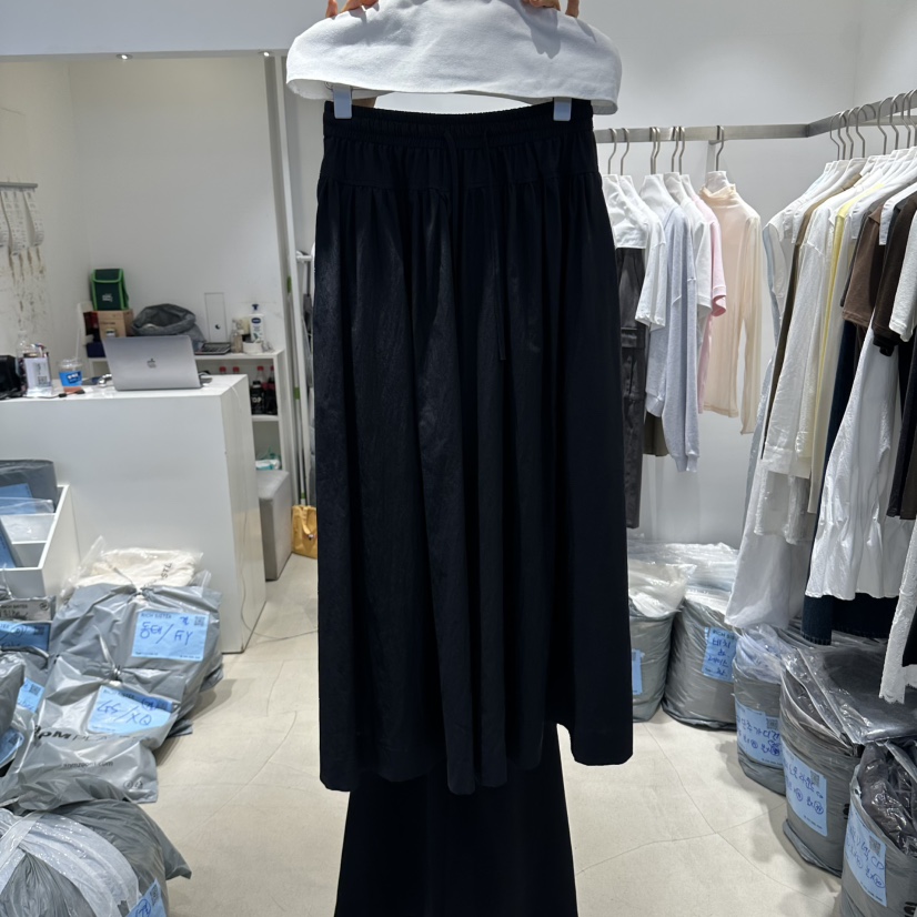 RICH SISTER東大門實拍女裝新品時尚真品推薦長裙束帶褶皺RICH SISTER長裙圖色2