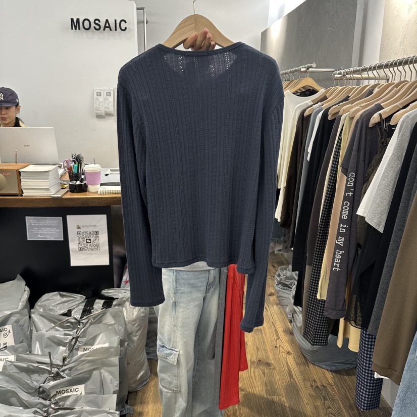 MOSAIC東大門代購女士新款真品人氣休閑熱賣推薦時尚長袖T恤MOSAIC長袖T恤