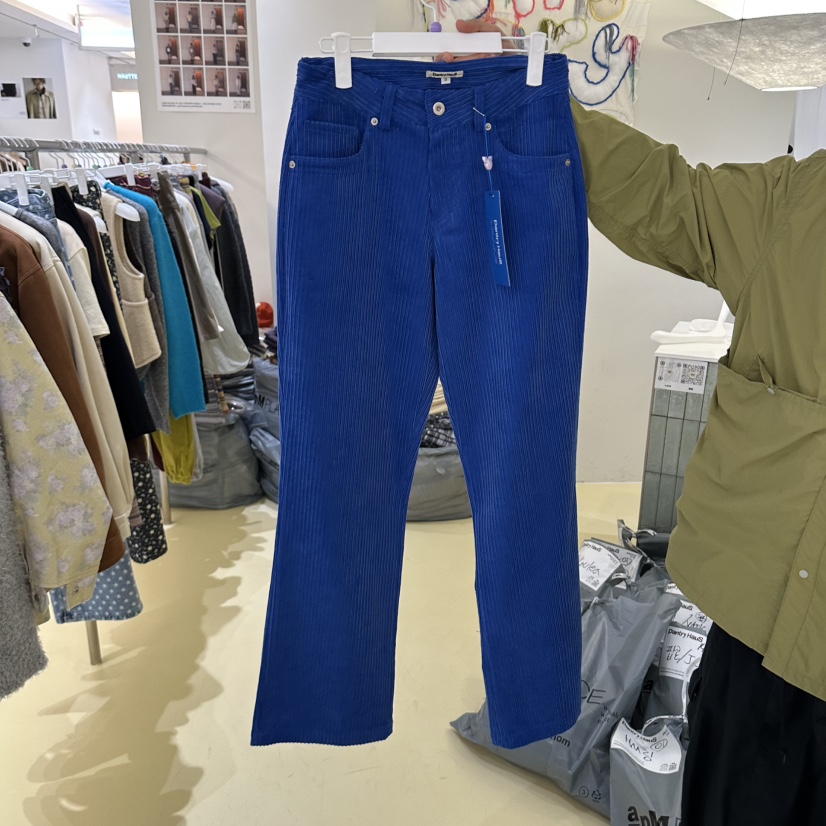 PANTRY HAUS韓國直郵女士新品熱賣推薦休閑褲燈芯絨復古PANTRY HAUS休閑褲圖色1