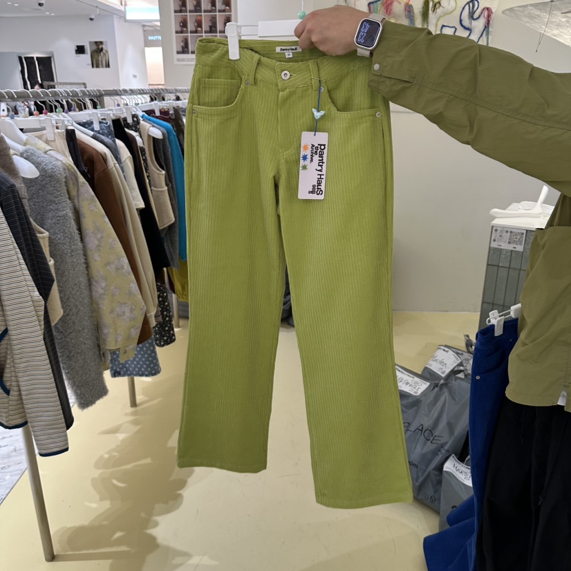 PANTRY HAUS韓國直郵女士新品熱賣推薦休閑褲燈芯絨復古PANTRY HAUS休閑褲圖色2
