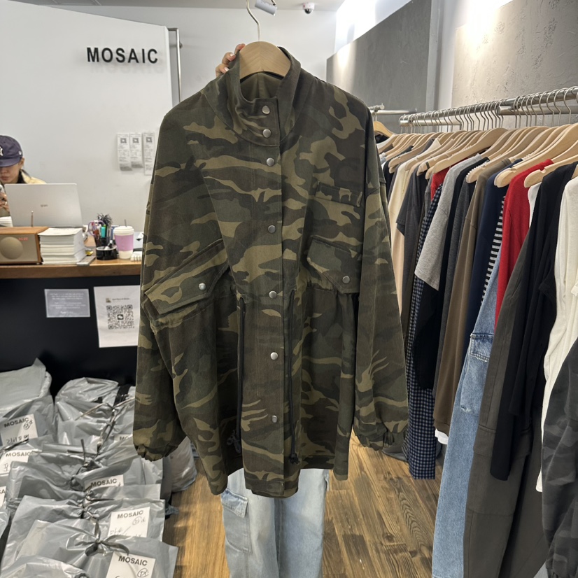 MOSAIC東大門代購女士新款熱賣時尚推薦真品休閑夾克迷彩MOSAIC夾克圖色1