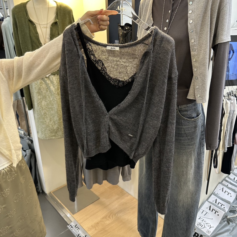 ARR東大門實拍女裝新品人氣熱賣推薦真品開衫不含內搭開衫ARR開衫圖色5