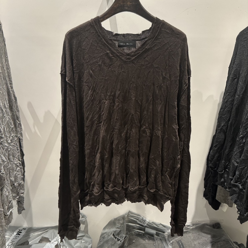 JANE BIRKIN韓國直郵女士新款時尚推薦人氣熱賣長袖T恤羊毛JANE BIRKIN設計師品牌長袖T恤圖色2棕色