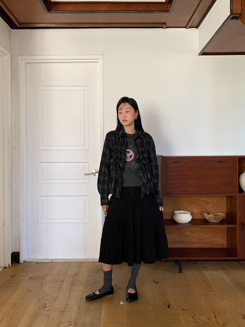 MORE THAN-P東大門實拍女裝新品時尚人氣熱賣真品休閑長裙MORE THAN長裙